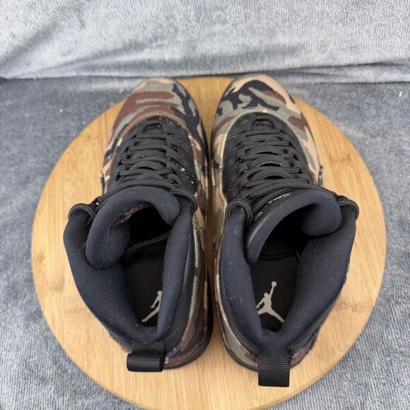 Jordan Air 10 Retro Shoes Mens Size 7.5 Woodland Brown Camo Sneakers 310805-201 - Picture 5 of 10